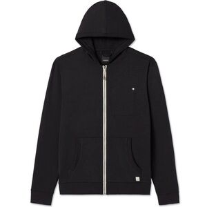 Vuori Men's Coronado Black Zip-Up Hoodie